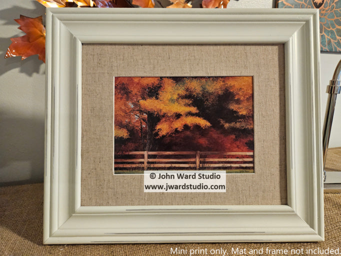 Autumn Afternoon by John L. Ward www.jwardstudio.com fall autumn trees scene