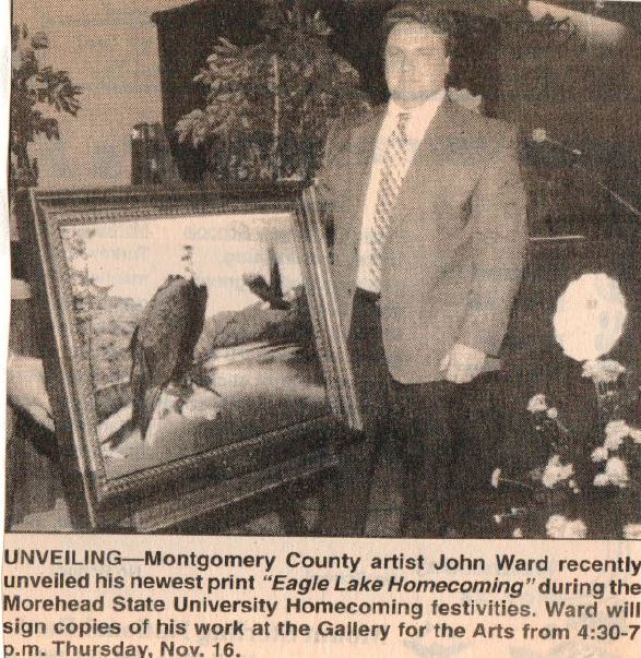 John Ward Unveils MSU Eagle Print