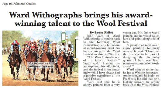 John Ward Attends Wool Festival in Falmouth, Kentucky