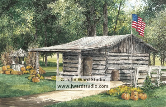 Kidwell Log Cabin by John Ward