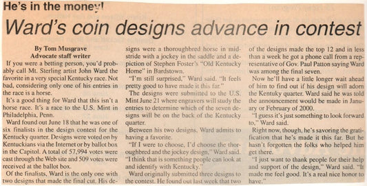 Ward's Coin Designs Advance in Contest