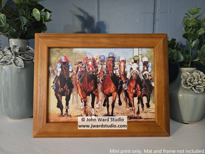Thundering Hooves by John Ward www.jwardstudio.com Thoroughbred horses racing Churchill Downs Keeneland