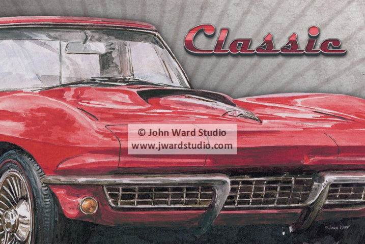 Classic Corvette by John Ward www.jwardstudio.com car vintage sports car
