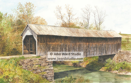 Grange City Covered Bridge by John L. Ward www.jwardstudio.com Flemingsburg Kentucky Hillsboro Fleming County