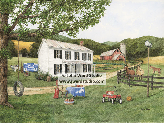 Reflections by John Ward www.jwardstudio.com Farm Barn Country Primitive