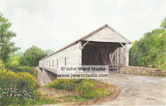 Sherburne Covered Bridge by John Ward www.jwardstudio.com Fleming County Kentucky