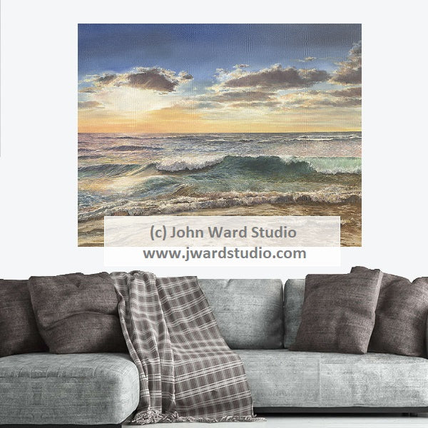 Sun Rays and Beach Waves by Kentucky artist John Ward