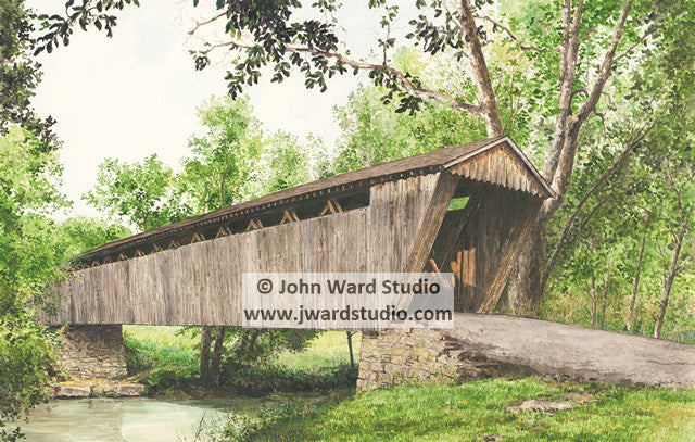 Switzer Covered Bridge by John Ward www.jwardstudio.com Franklin County Kentucky